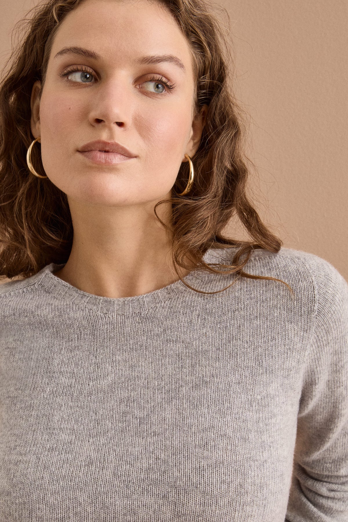 Girocollo da Donna in Lana Merino - GRIGIO