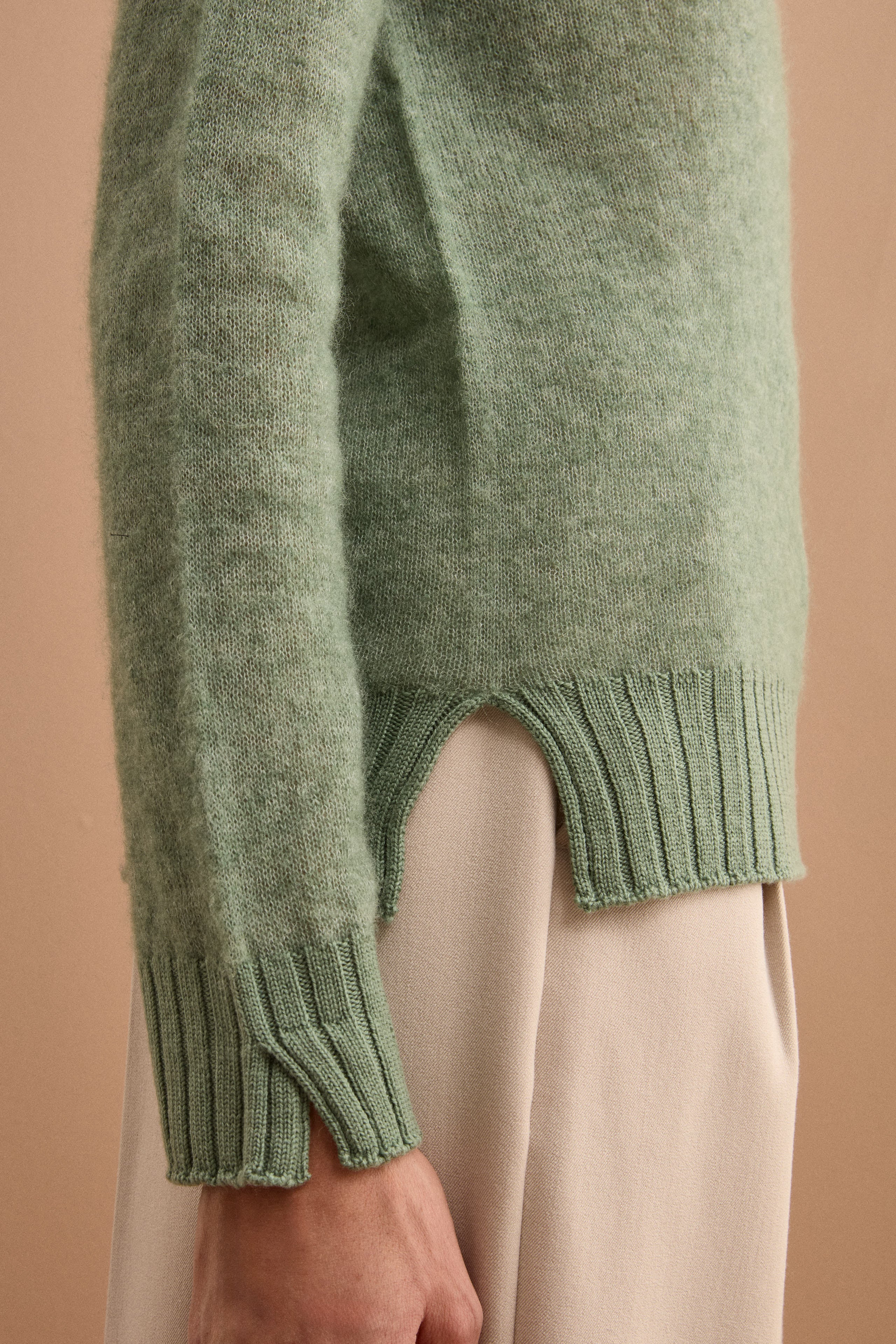 Lupetto Morbido in Misto Alpaca - VERDE