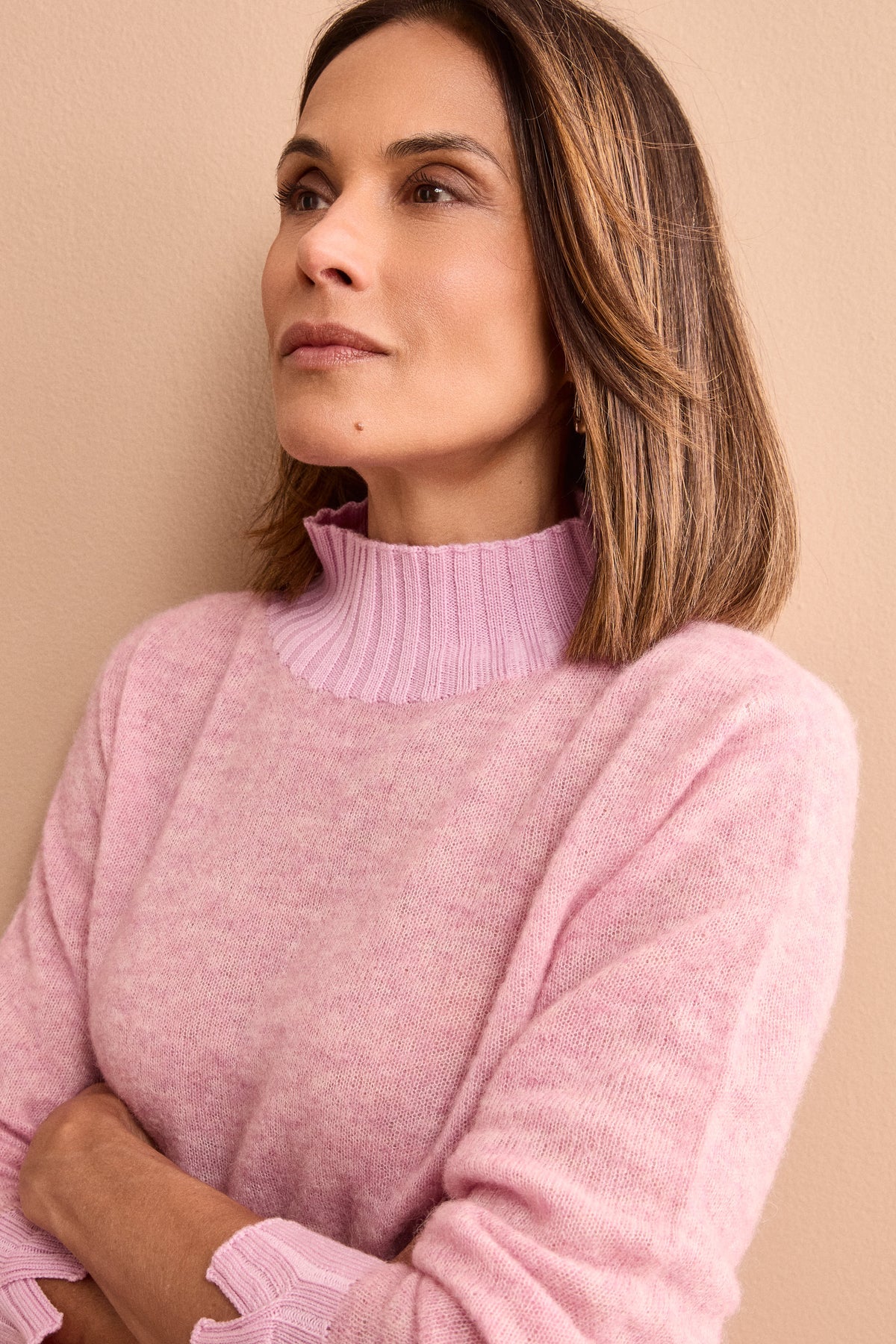 Lupetto Morbido in Misto Alpaca - ROSA