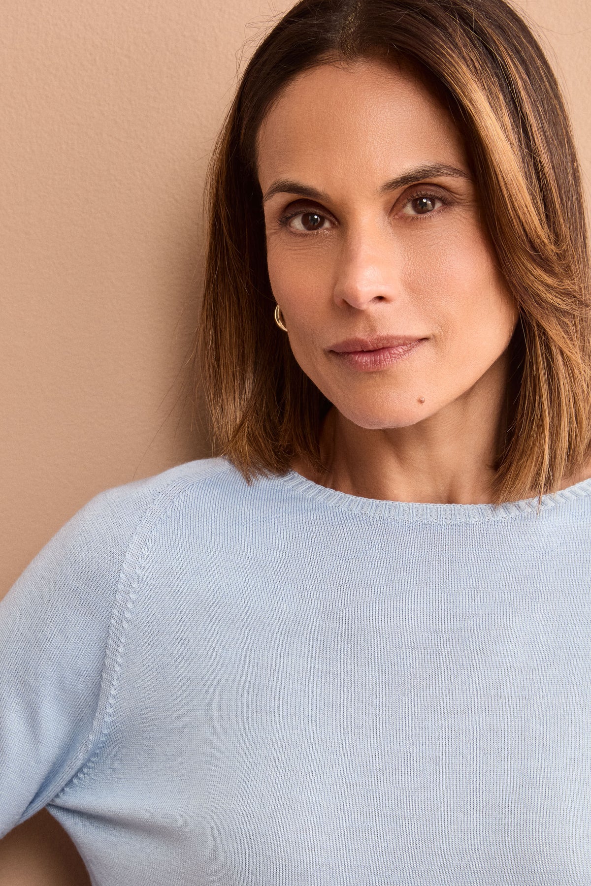 Pullover Barchetta in lana Vergine - AZZURRO