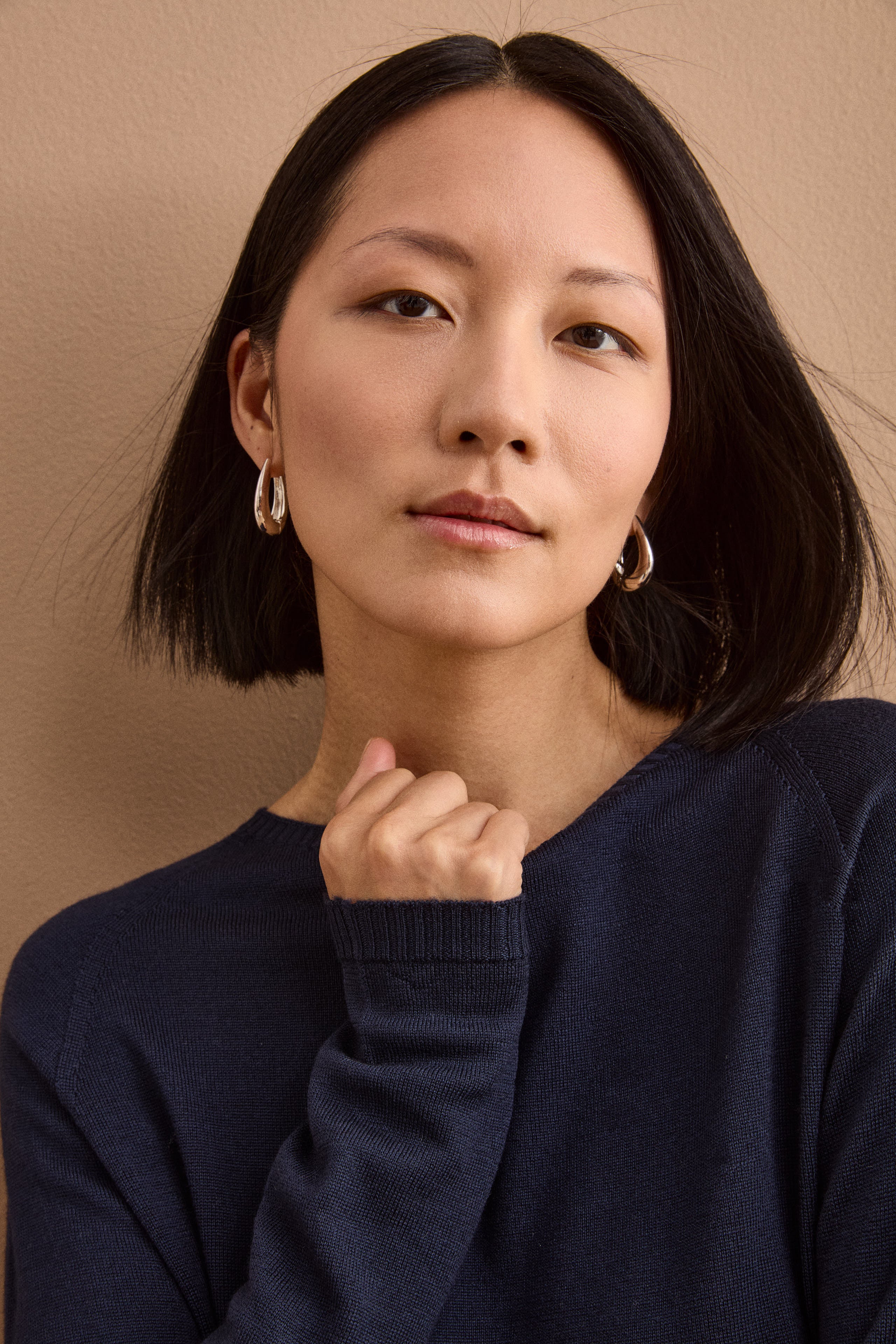 Pullover Barchetta in lana Vergine - NAVY