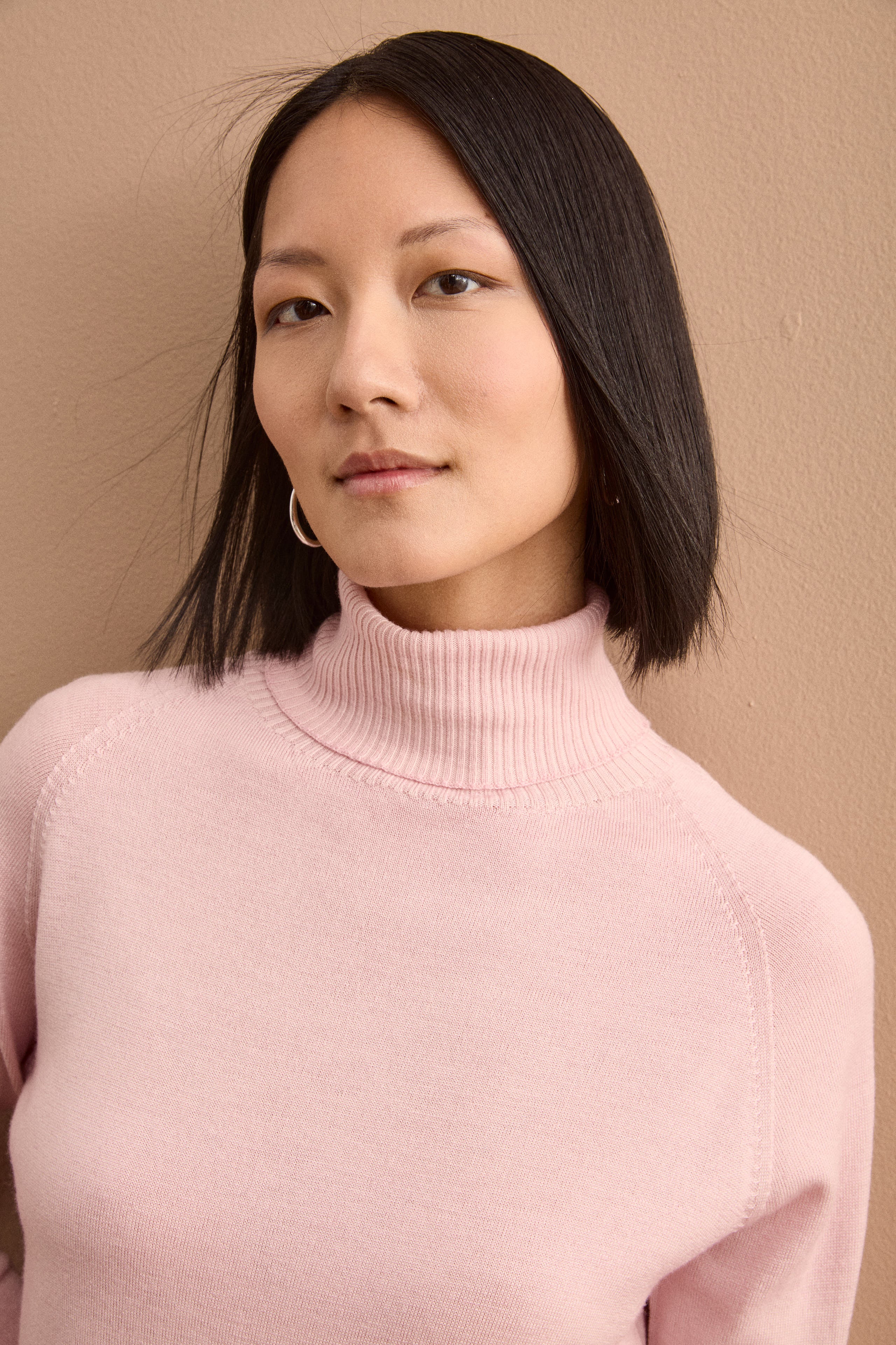 Dolcevita Raglan in Lana Vergine - ROSA