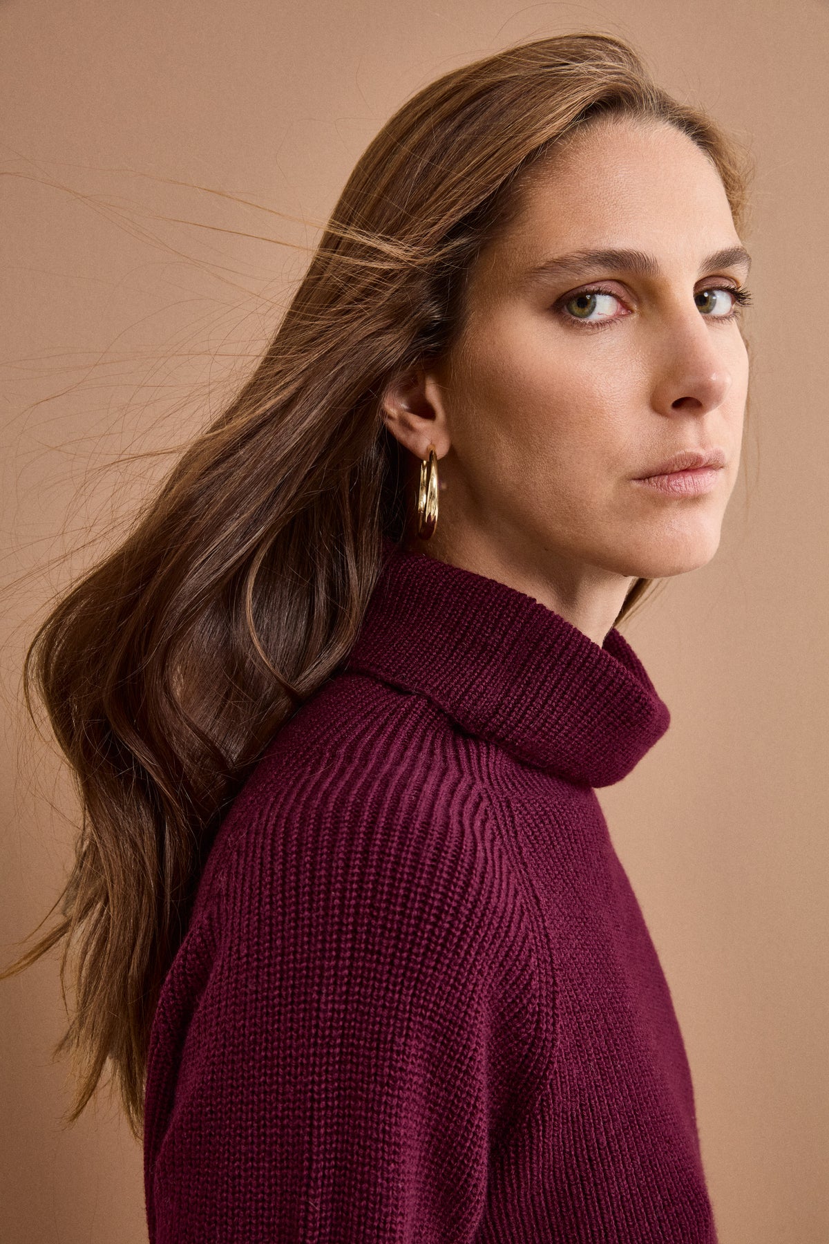 Dolcevita Over in Lana Merino a Costa Inglese - BORDEAUX