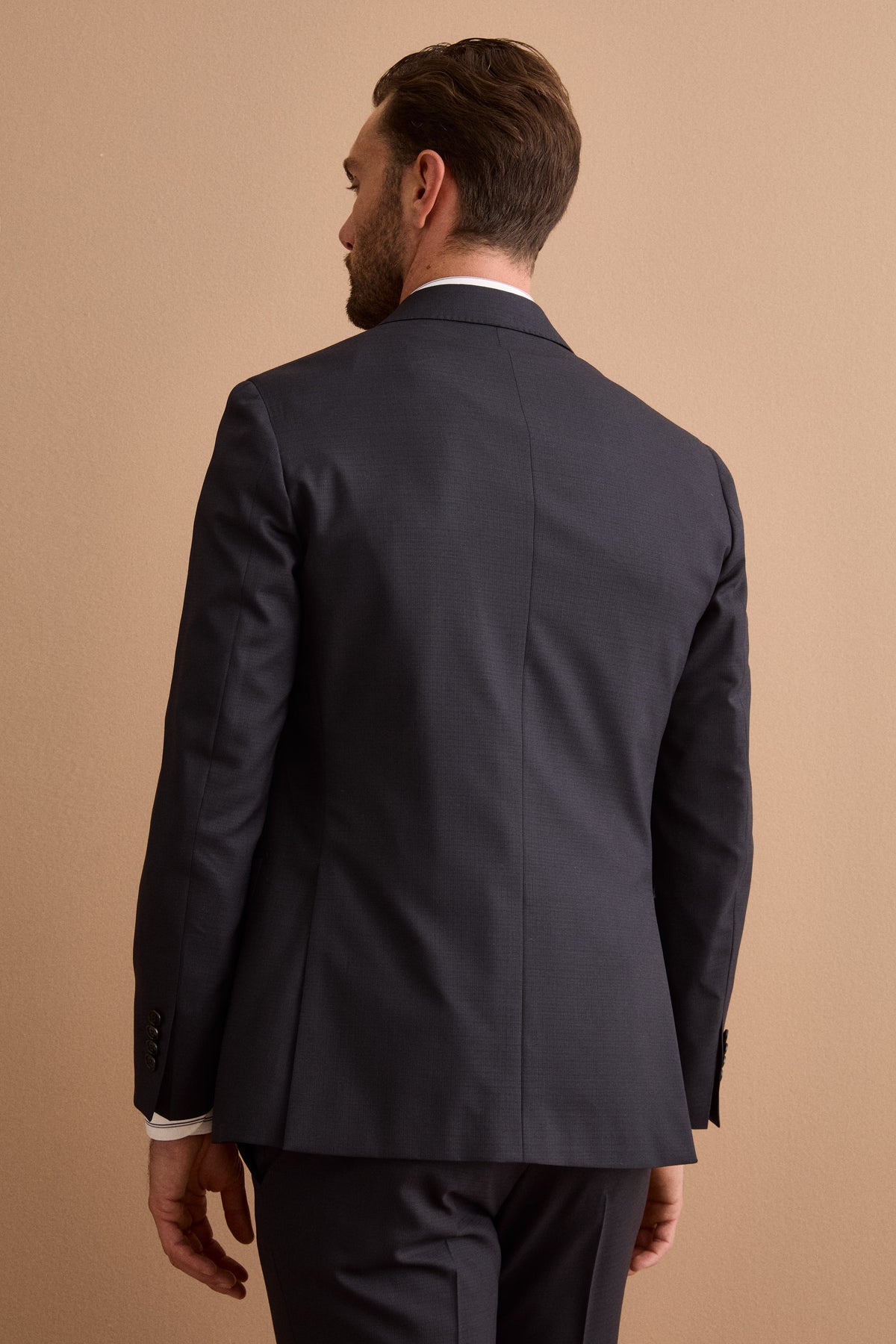 Abito Doppiopetto Slim Fit in Lana Vergine Nobility Super 150’s - FANT. BLU