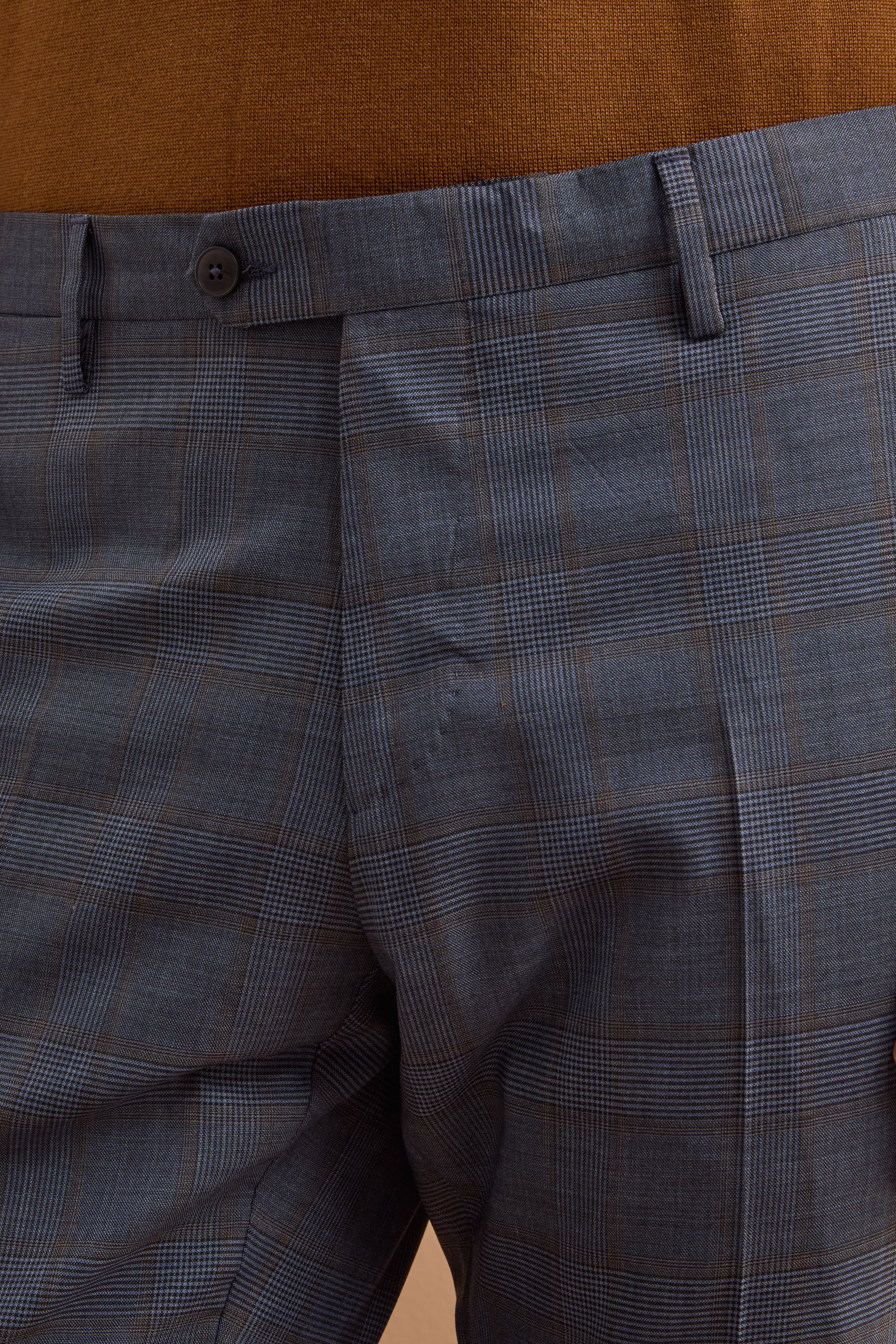 Abito Check Monopetto Slim Fit in Lana Vergine - AVIO QUADRI