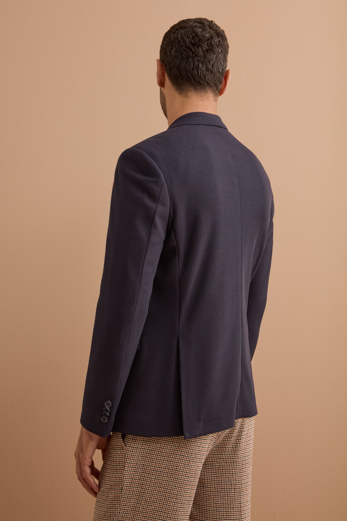 Giacca Semifoderata Comfort Fit Monopetto - BLU