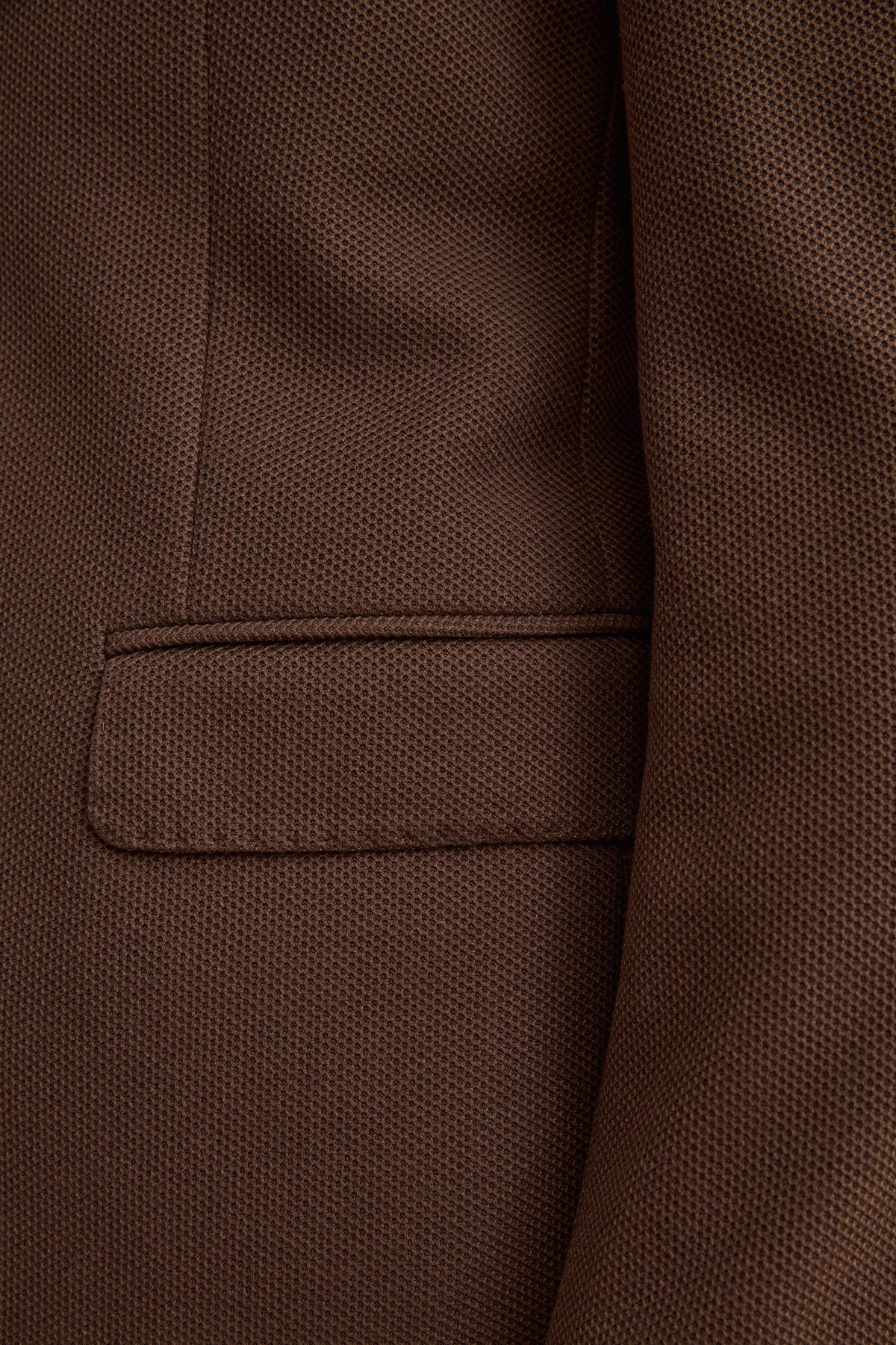 Giacca Semifoderata Comfort Fit Monopetto - MARRONE