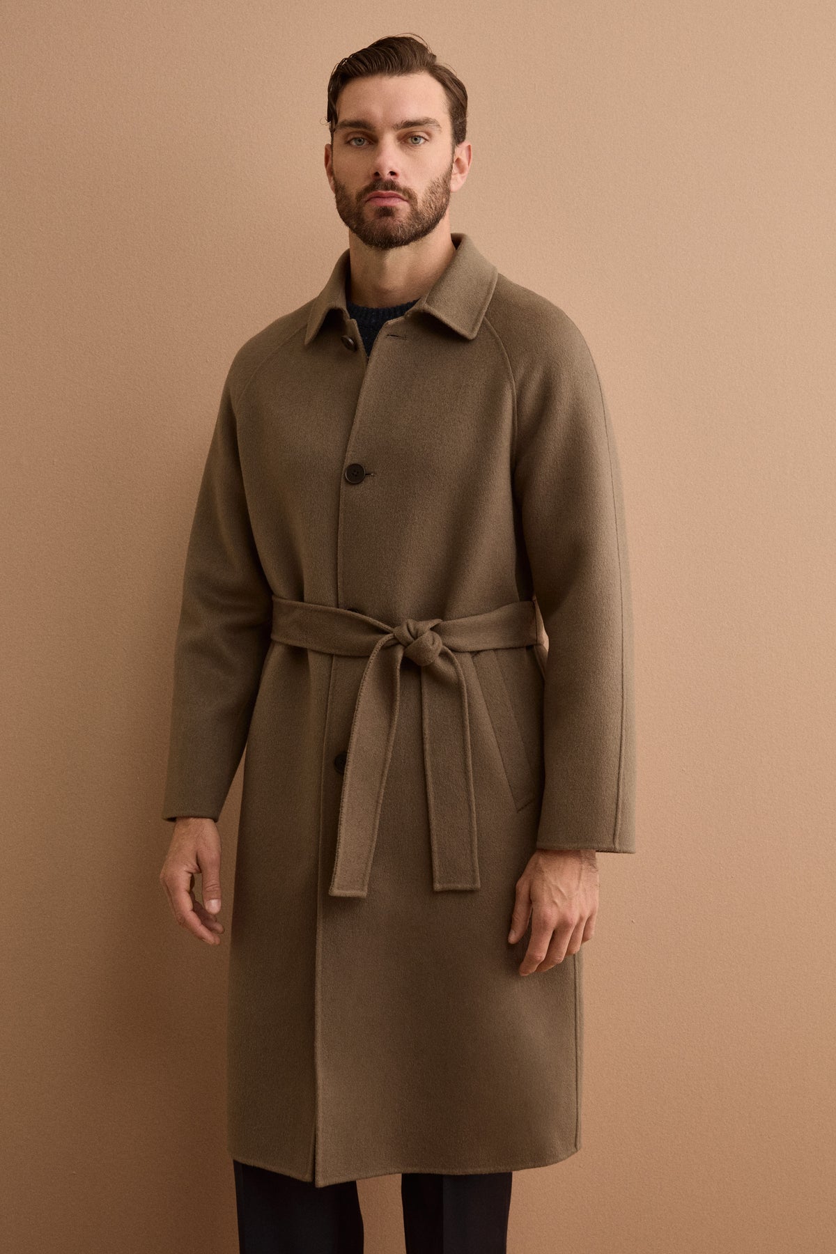 Cappotto Vestaglia Midi in Pura Lana - TALPA