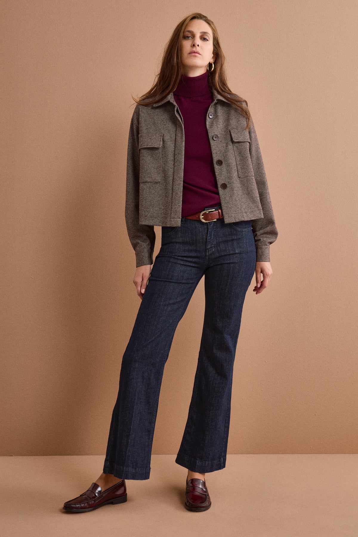 Jeans Flare in Cotone - JEANS BLU